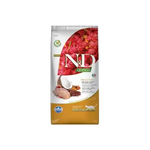 N&D Quinoa CAT Skin & Coat Quail & Coconut 5kg