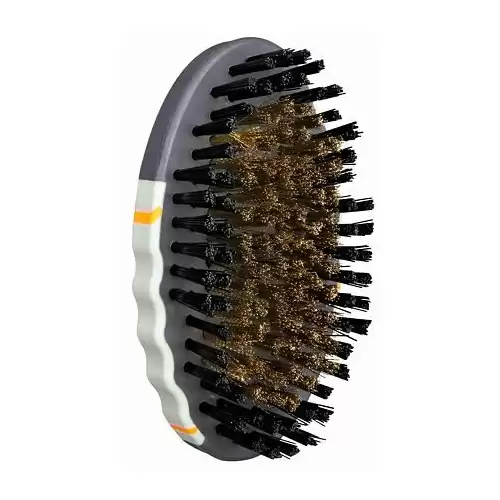 Tvarovaný ovál s mosaznými drátky 7 x 12 cm