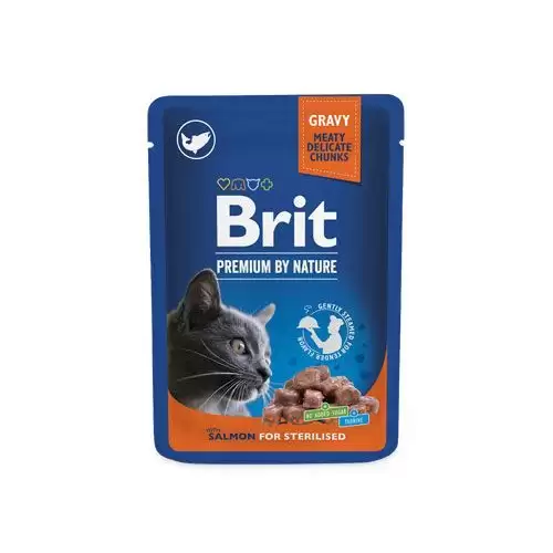 Brit Premium Cat kapsa Salmon for Sterilised 100g