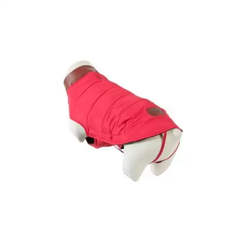 Obleček prošívaná bunda pro psy LONDON červená 25cm Zo