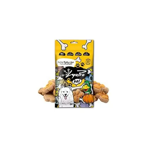 Lyopro Dog poch. mrazem sušené Kachní tlapky s dýní50g