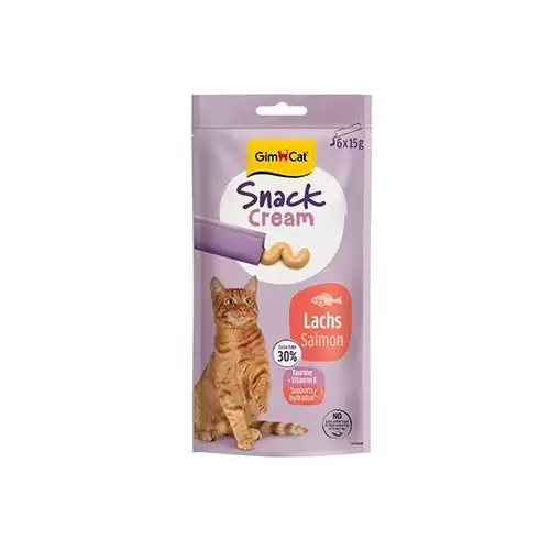GimCat Snack Cream losos 6x15g