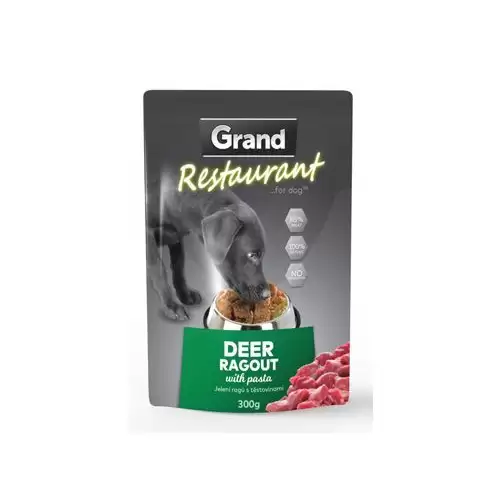 GRAND Dog kapsa Restaurant jelení ragú 300g
