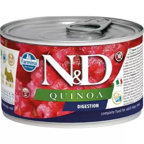  N&D QUINOA Dog konz. Digestion Lamb & Fennel Mini 140 g