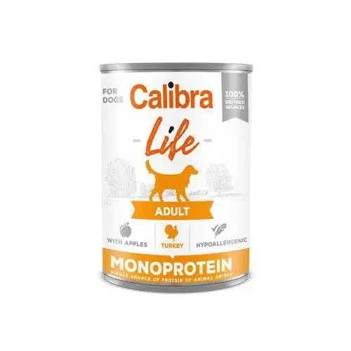 Calibra Dog Life  konz.Adult Turkey with apples 400g