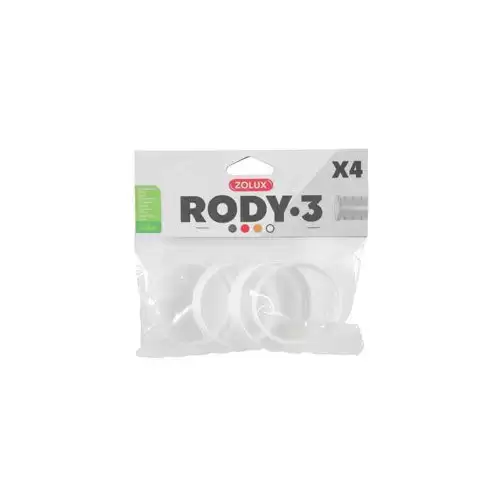 Komponenty Rody 3-spojovací kroužek bílý 4ks Zolux