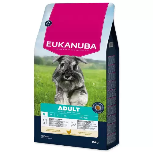 Krmivo EUKANUBA Adult Small rich in fresh chicken 15kg