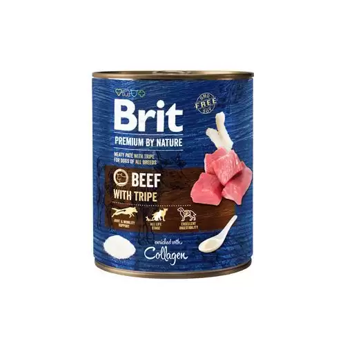 Brit Premium Dog by Nature konz Beef&Tripes 800g