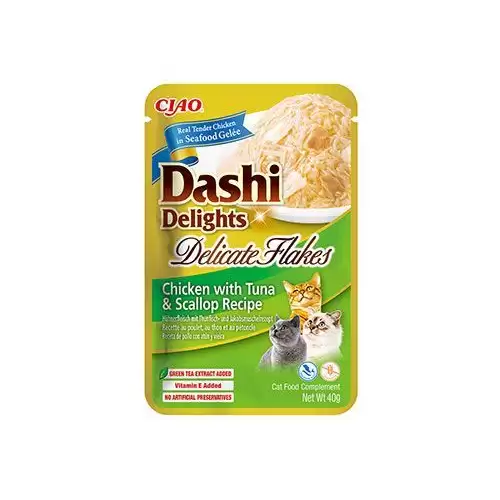 Churu Cat Dashi Delights Deli Flakes Chick&Tun&Scal40g