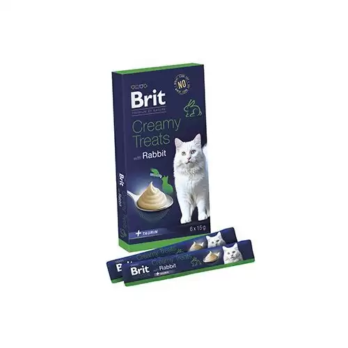 Brit Premium Cat by Nature Creamy Treats Rabbit 6x15g