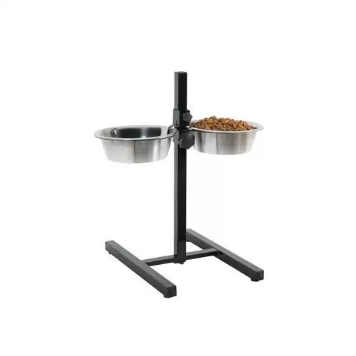 Miska nerez stojan nastavitelný+2 misky pes 1,5l Zolux