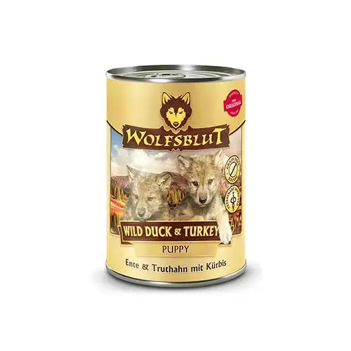 Wolfsblut Dog Puppy Wild Duck&Turkey konz. 395g