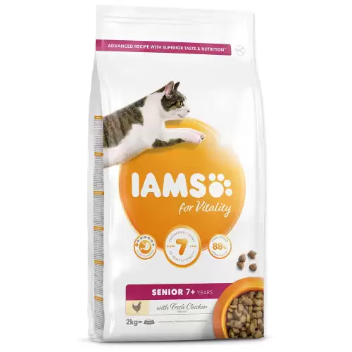 Krmivo IAMS Cat Senior Chicken 2kg 
