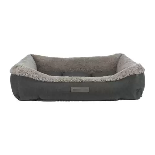 Ortopedický pelech BENDSON Vital, obdélníkový s okrajem, tmavě šedá/světle šedá 90 x 60cm