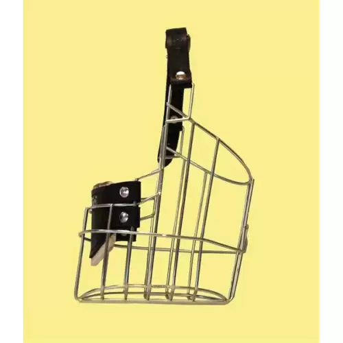  Náhubek kovový Kokršpaněl, Foxteriér - pes, chrom 100 x 120 x 90 mm