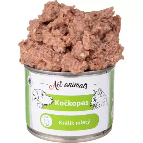  ALL ANIMALS Kočkopes konz. Králík mletý 200g