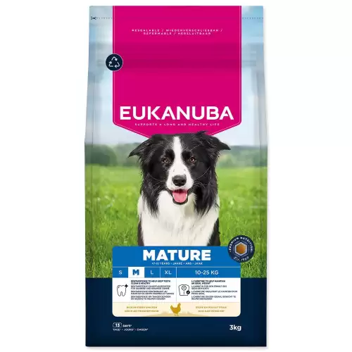 Krmivo EUKANUBA Mature Medium rich in fresh chicken 3kg