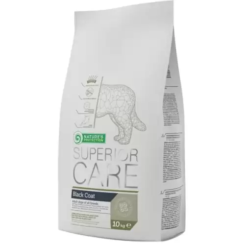  Nature's Protection Dog Dry Superior Care Black Coat 10 kg